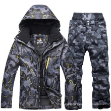 Super Warm Winter Snowboard Camouflage Jacket Set Suit Pant Windproof